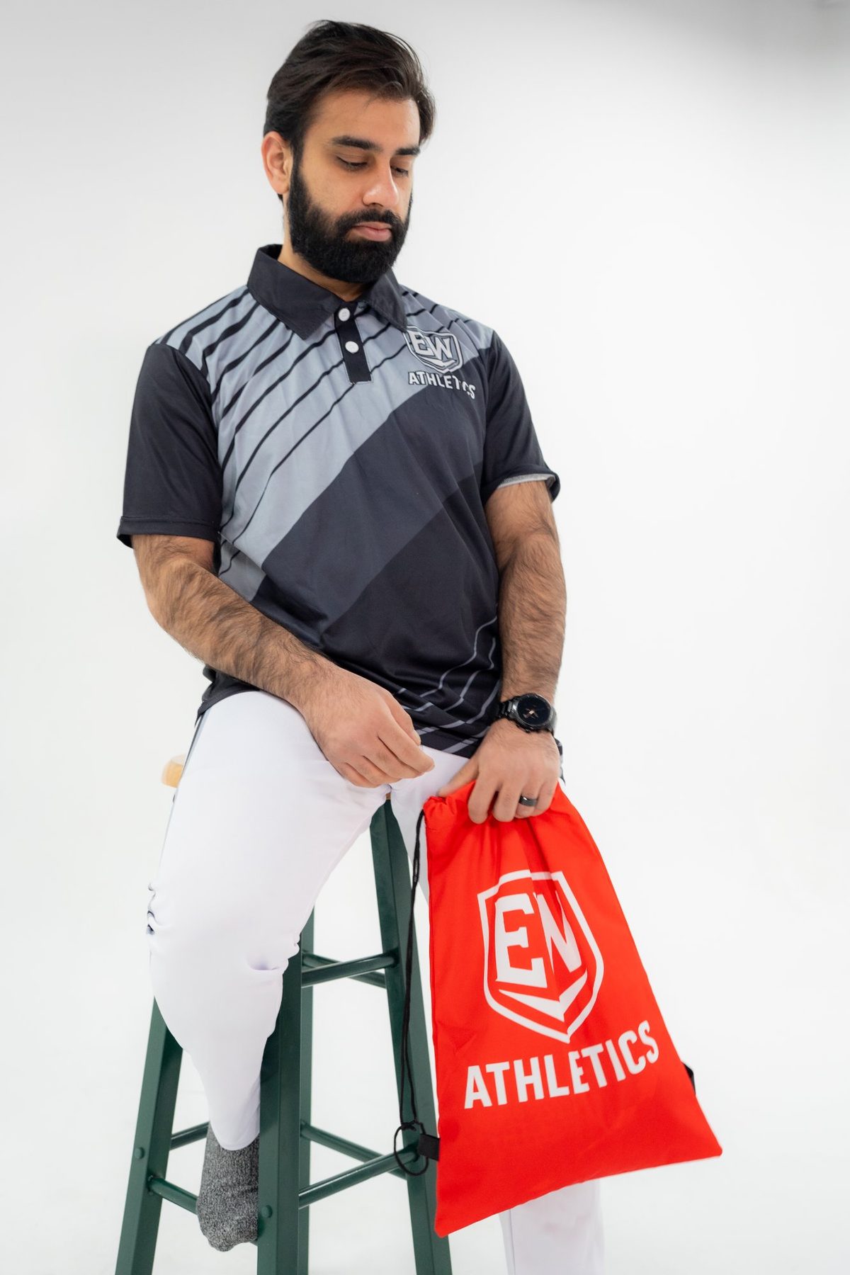 EW Athletics — Cricket Polo with Kit Bag