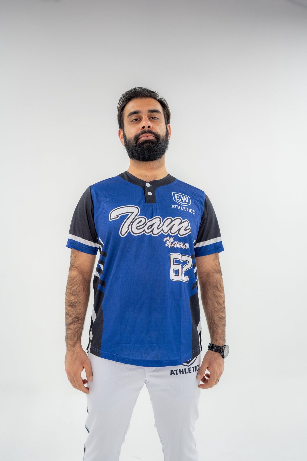 EW Athletics — Two-Button — Blue #62 Full