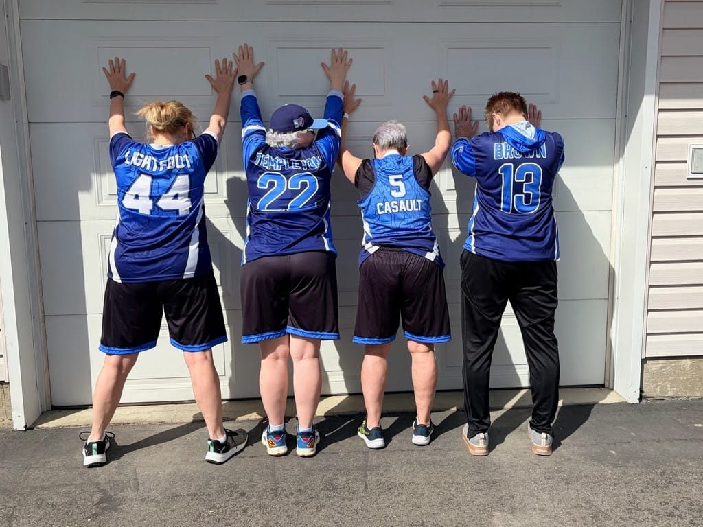 Softball Team Back